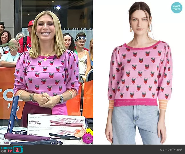 LoveShackFancy Isha Sweater worn by Jill Martin on Today
