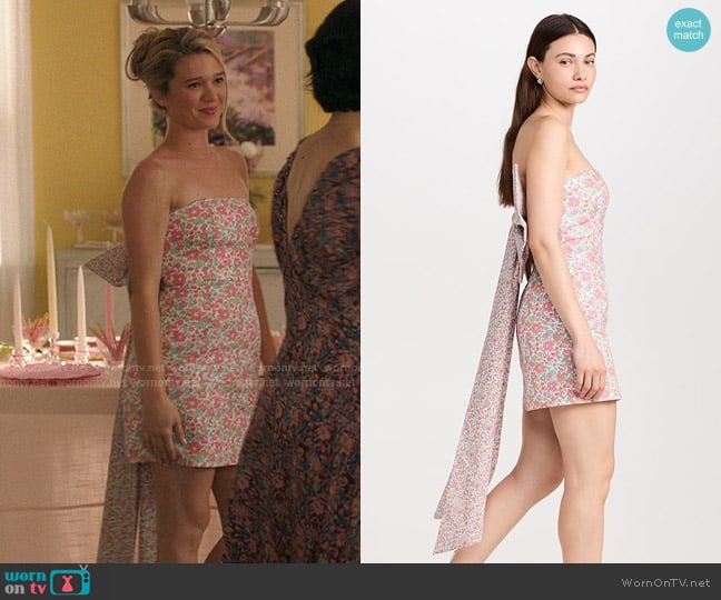 LoveShackFancy Rhoswen Dress in Citrus Bloom worn by Taylor Jewel (Rain Spencer) on The Summer I Turned Pretty