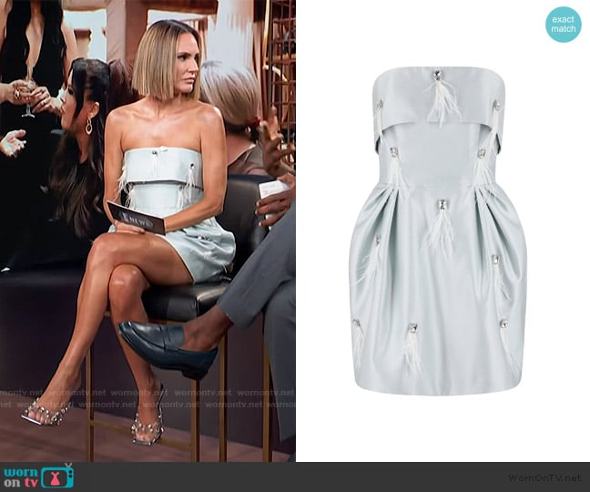 Maison Amory The Embellished Portofino Mini Dress worn by Keltie Knight on E! News