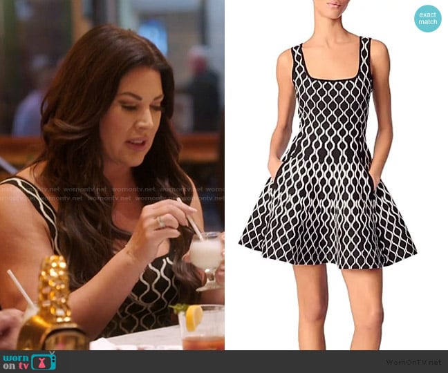 Maje Mini Pleated Dress worn by Emily Simpson on The Real Housewives of Orange County