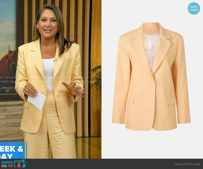 Maje Vyron Blazer worn by Ginger Zee on Good Morning America