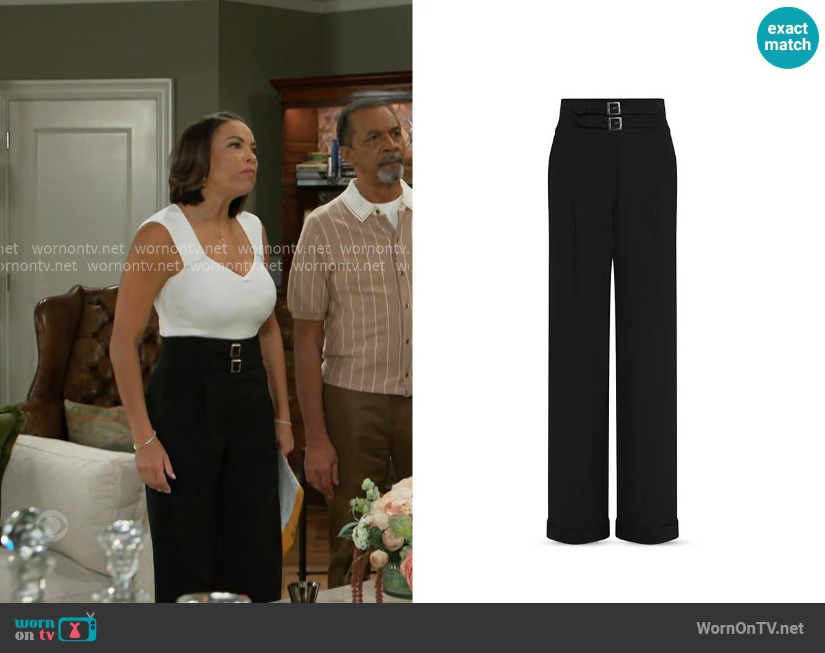 Marella Aguzze Pants worn by Nicole Dupree Richardson (Daphnee Duplaix) on Beyond the Gates