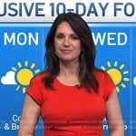 Maria Larosa’s red belted dress on Today