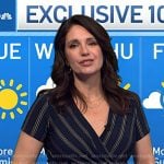 Maria’s navy striped wrap dress on Today