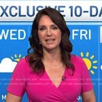 Maria’s pink surplice short sleeve dress on Today