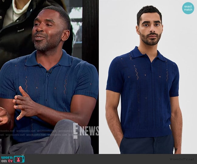 Marni Cotton Polo Shirt worn by Justin Sylvester on E! News