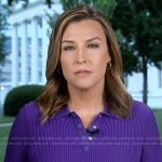 Mary Bruce’s purple polo on Good Morning America