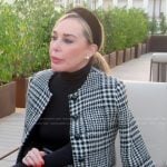 Marysol’s houndstooth jacket and mini skirt on The Real Housewives of Miami
