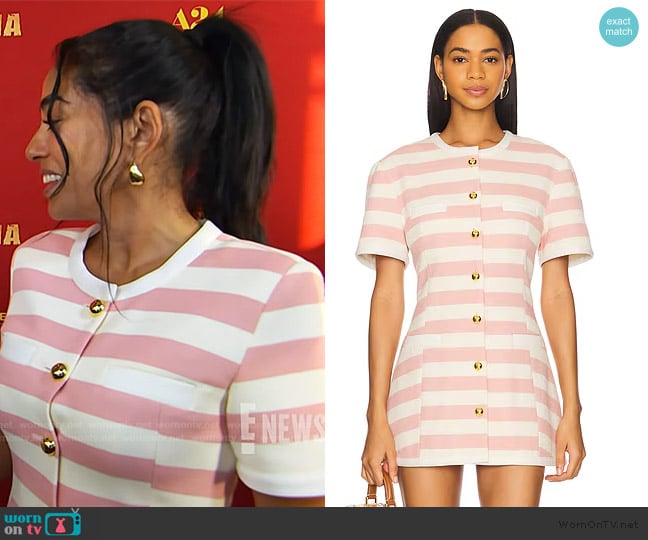 Maude Club Taylor Dress worn by Sharon Lee Carpenter on E! News