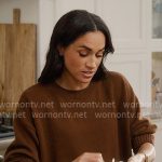 Meghan Markle’s brown sweater on With Love Meghan
