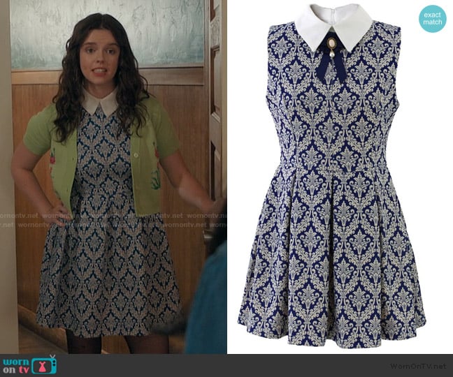 Mela Loves London London Retro Dress worn by Grace (Ellie O’Brien) on My Life with the Walter Boys