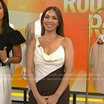 Melissa’s colorblock slip dress on Today