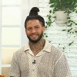 Robbie Felice’s beige crochet shirt on Today