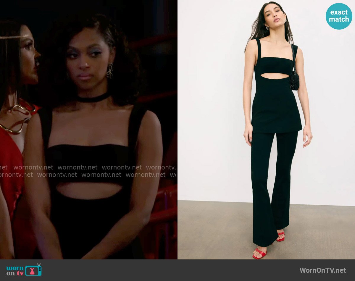 Misha The Costanza Jumpsuit worn by Dani Dupree (Karla Mosley) on Beyond the Gates