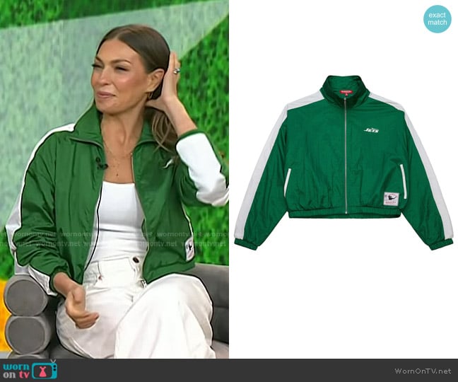Melissa’s green bomber jacket on Today