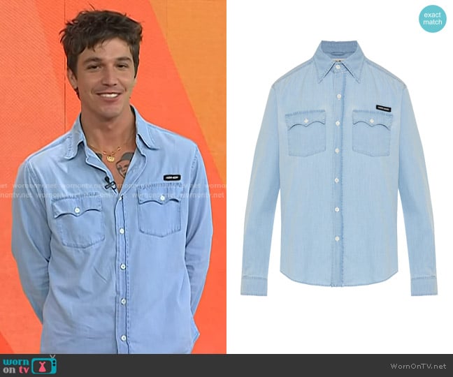 Miu Miu Chambray Shirt worn by Tucker Pillsbury on Today