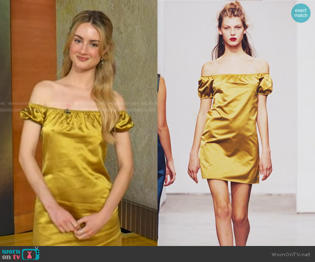 Miu Miu Spring Summer 1998 Collection worn by Grace Van Patten on Good Morning America