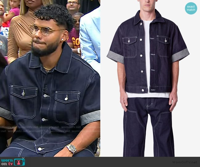 Mnml Raw Denim Work Shirt worn by Brian Arenales on Today