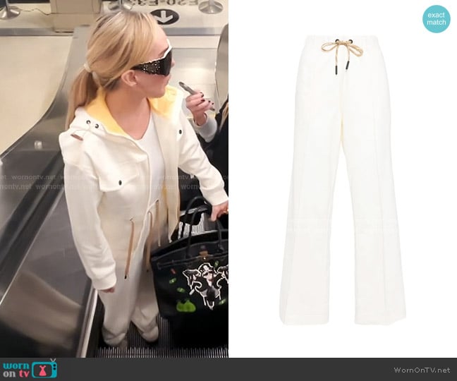 Moncler Grenoble Elasticated-waist Cotton Track Pants worn by Marysol Patton (Marysol Patton) on The Real Housewives of Miami