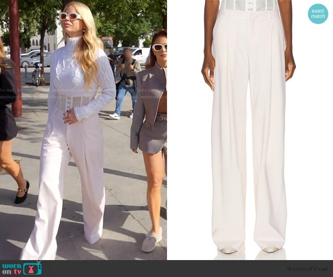 Monse Mesh Bustier Trouser worn by Alexia Echevarria (Alexia Echevarria) on The Real Housewives of Miami