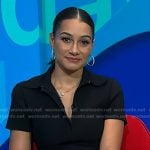 Morgan’s black zip dress on NBC News Daily