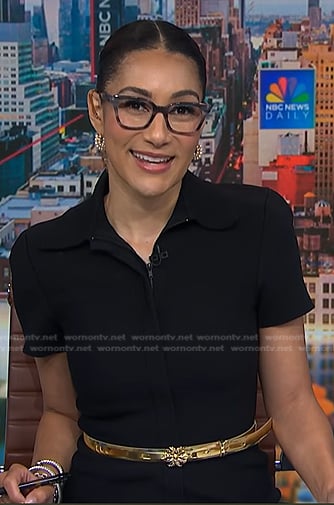 Morgan's black zip dress on NBC News Daily