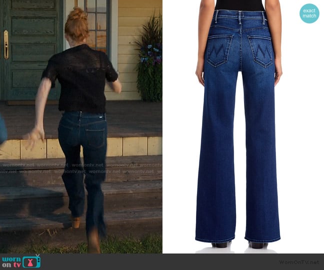 Mother The Hustler Roller Sneak Jeans in Homecoming worn by Katherine Walter (Sarah Rafferty) on My Life with the Walter Boys