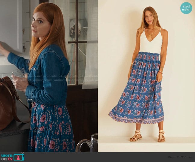 Natalie Martin Bella Skirt worn by Katherine Walter (Sarah Rafferty) on My Life with the Walter Boys