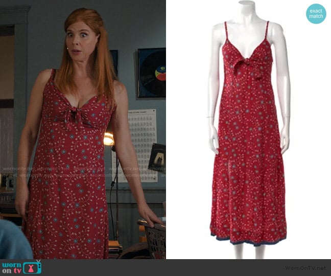 Natalie Martin Floral Print Long Dress worn by Katherine Walter (Sarah Rafferty) on My Life with the Walter Boys