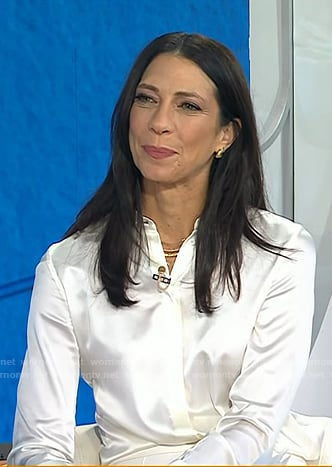 Natalie’s whtie silk blouse on Today