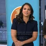 Laura’s navy collared mini dress on Today