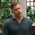 Nick’s green polo shirt on The Young and the Restless
