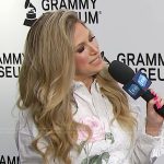Nikki Novak’s white floral embroidered dress on E! News