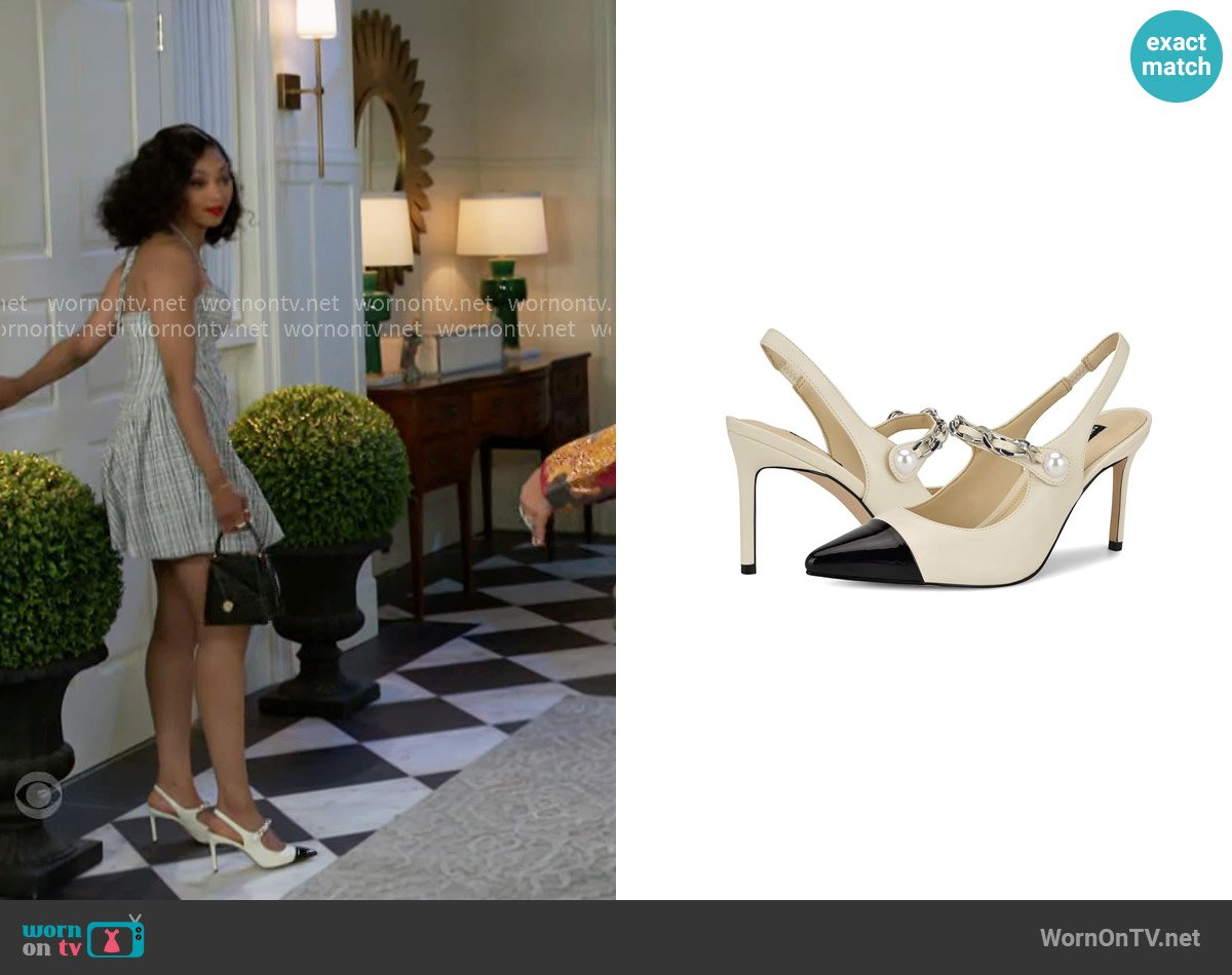 Nine West Rendez Heel worn by Kat Richardson (Colby Muhammad) on Beyond the Gates