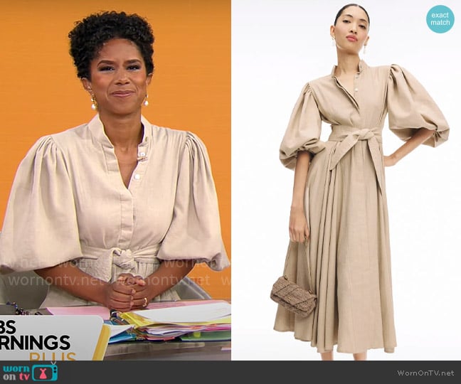 No Pise La Grama Bromelia Dress worn by Adriana Diaz on CBS Mornings