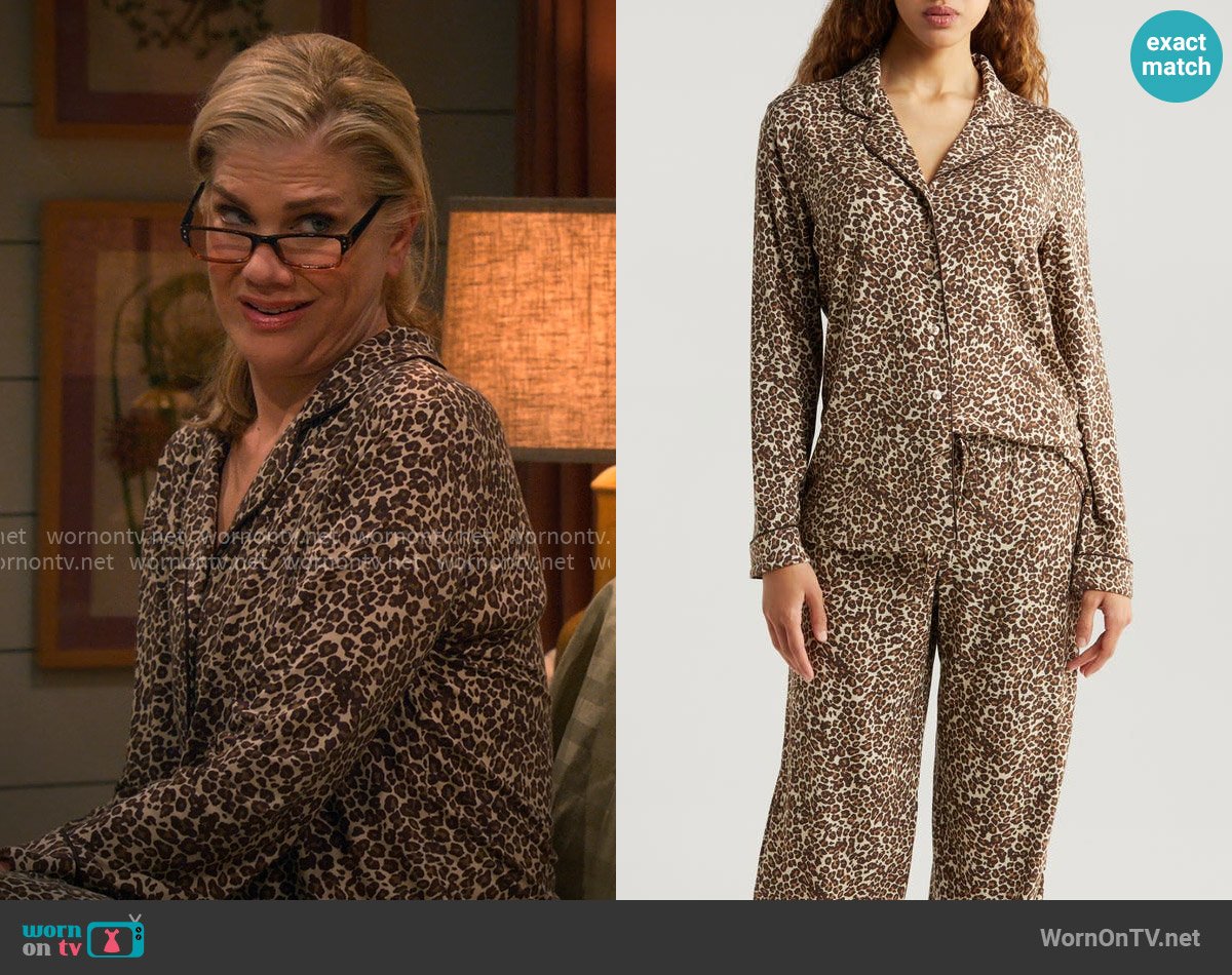 Nordstrom Moonlight Eco Knit Pajamas worn by Carol (Kristen Johnston) on Leanne
