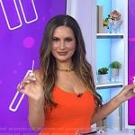 Heather Muir Maffei’s orange peplum top on Today