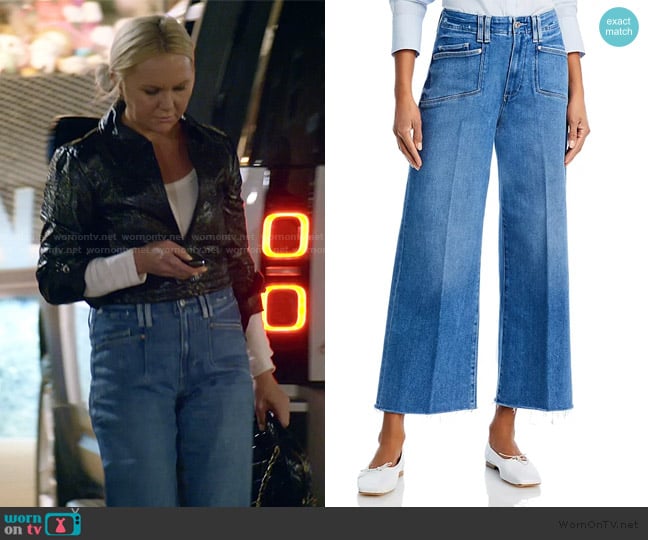 Paige Anessa High Rise Ankle Jeans with Set in Pocket worn by Galyna Saltkovska on The McBee Dynasty Real American Cowboys