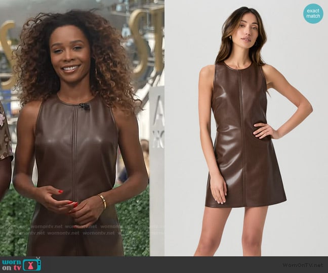 Paige Santal Dress worn by Zuri Hall on Access Hollywood