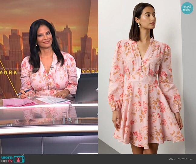 Peter Som x RTR Floral Mini Dress worn by Darlene Rodriguez on Today