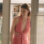 Kayleigh’s pink cutout twisted dress on The Summer I Turned Pretty