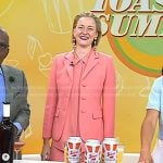 Laura Vitale’s pink blazer and pants suit on Today