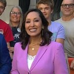 Lynette Romero’s pink blazer and pant suit on Today