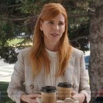 Katherine’s beige plaid blazer on My Life with the Walter Boys