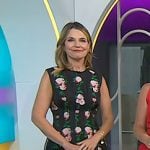 Savannah’s black platform sandals on Today