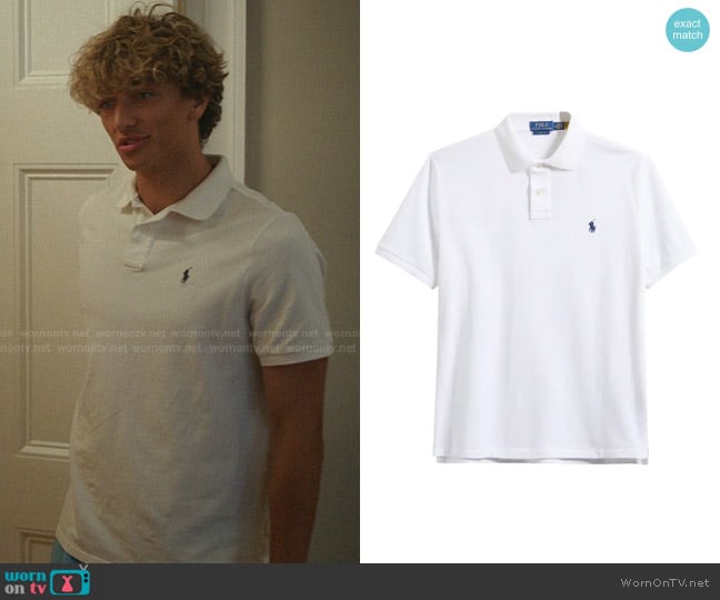 Polo Ralph Lauren Cotton Piqué Polo worn by Jeremiah Fisher (Gavin Casalegno) on The Summer I Turned Pretty