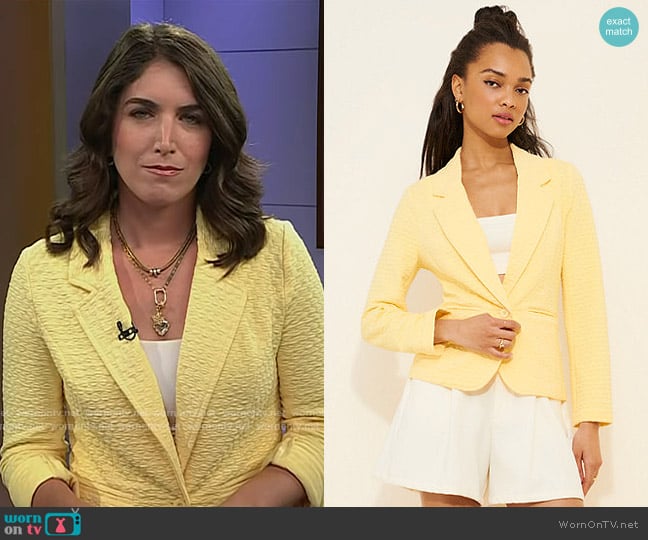 Porridge Kiera Knit Blazer worn by Liz Kreutz on Today