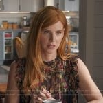 Katherine’s floral ruffle top on My Life with the Walter Boys