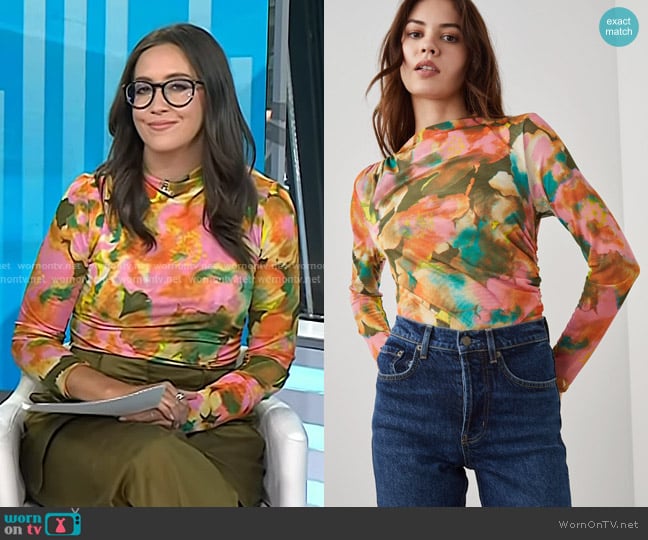 Rails Joelle Top in Terra Flora worn by Savannah Sellers on Today