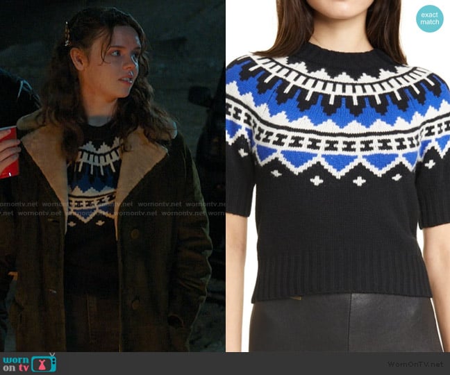 Ralph Lauren Fairisle Sweater worn by Grace (Ellie O’Brien) on My Life with the Walter Boys